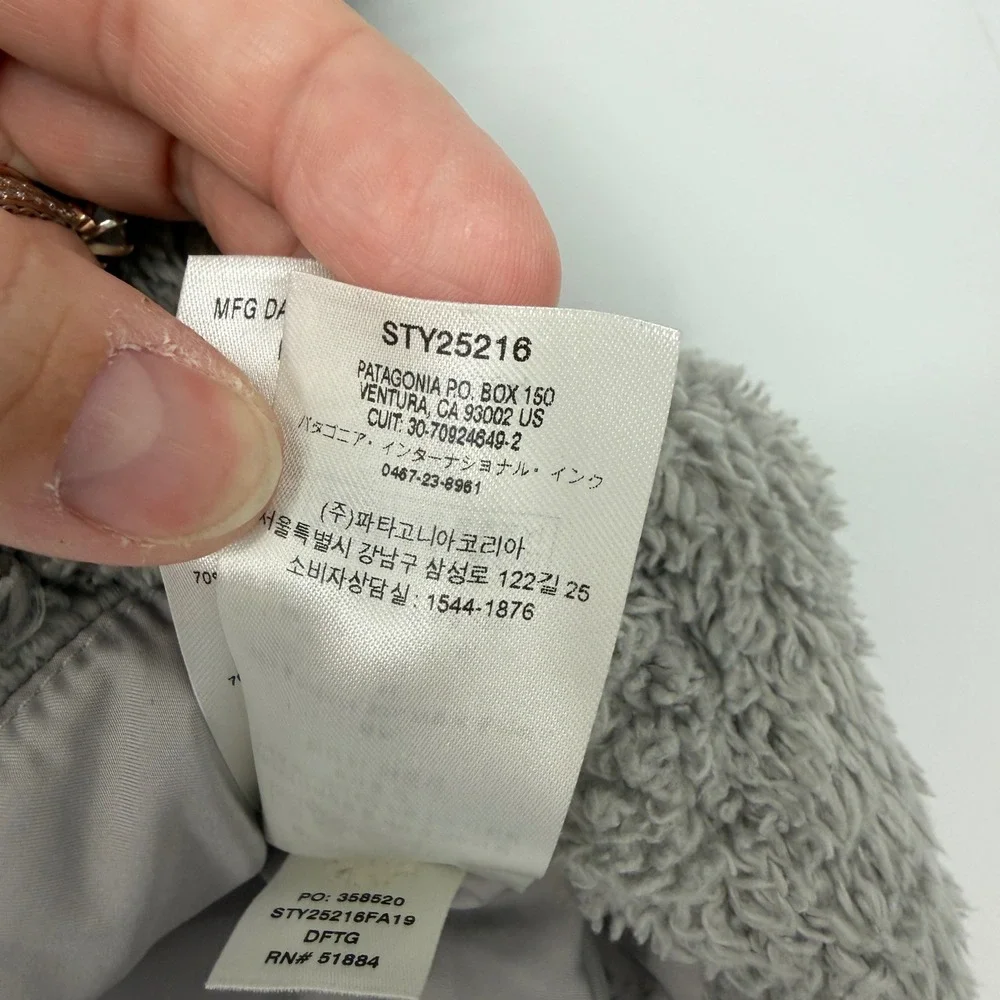 Patagonia Los Gatos Fleece Vest Grey Womens Small 25216 FA19 Full Zip High‎ Neck